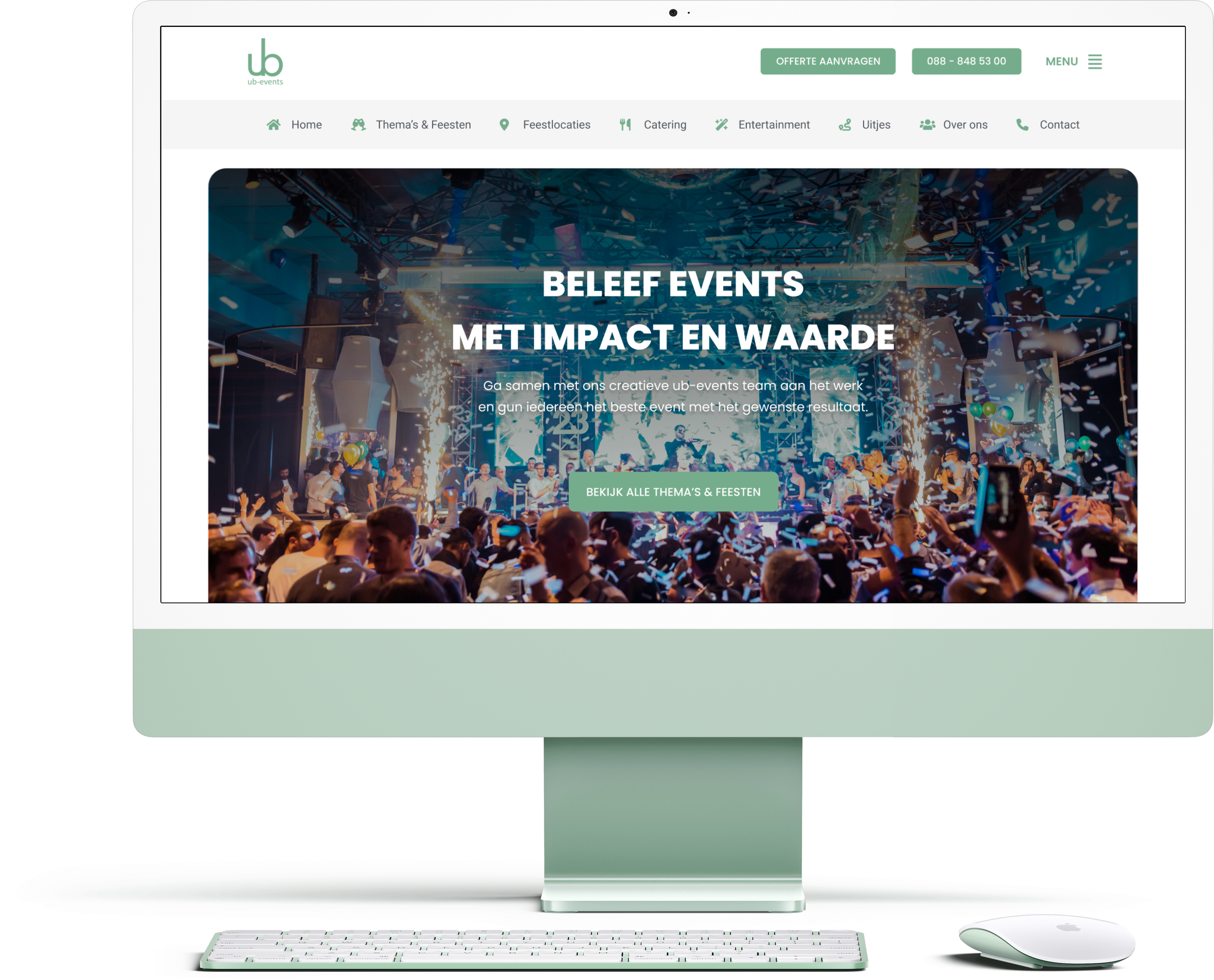 A mockup that shows a few of the projects I have done while working at Kersvers.