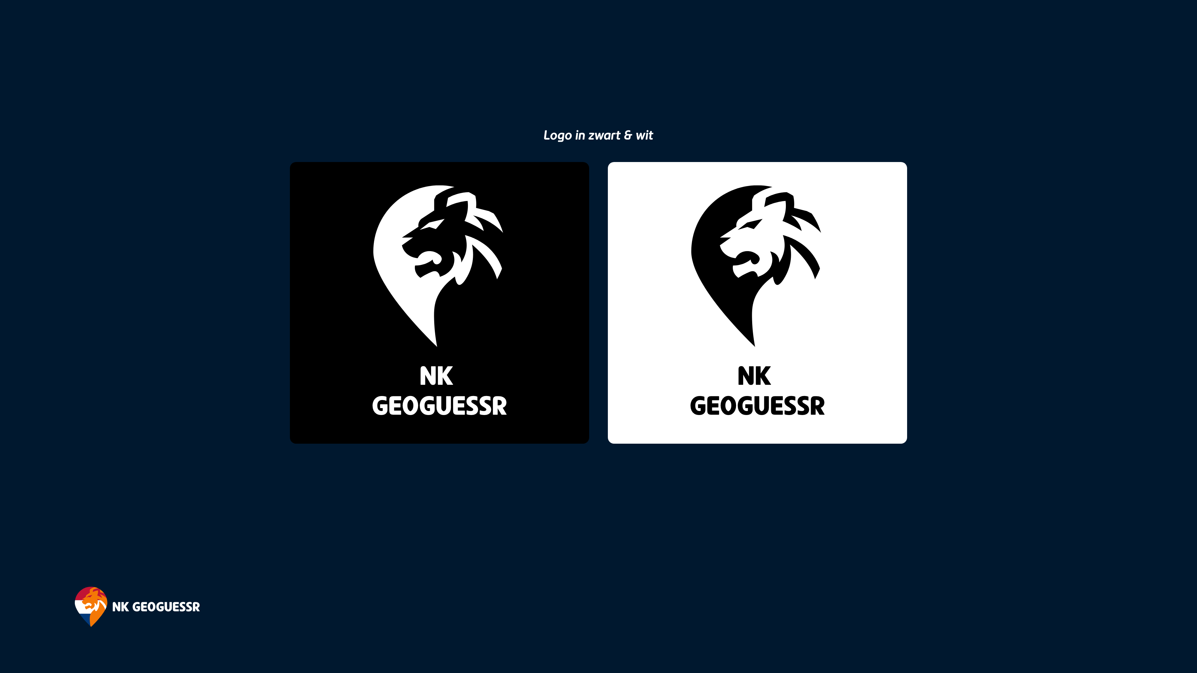 The fivth slide of the NK GeoGuessr brand style guide